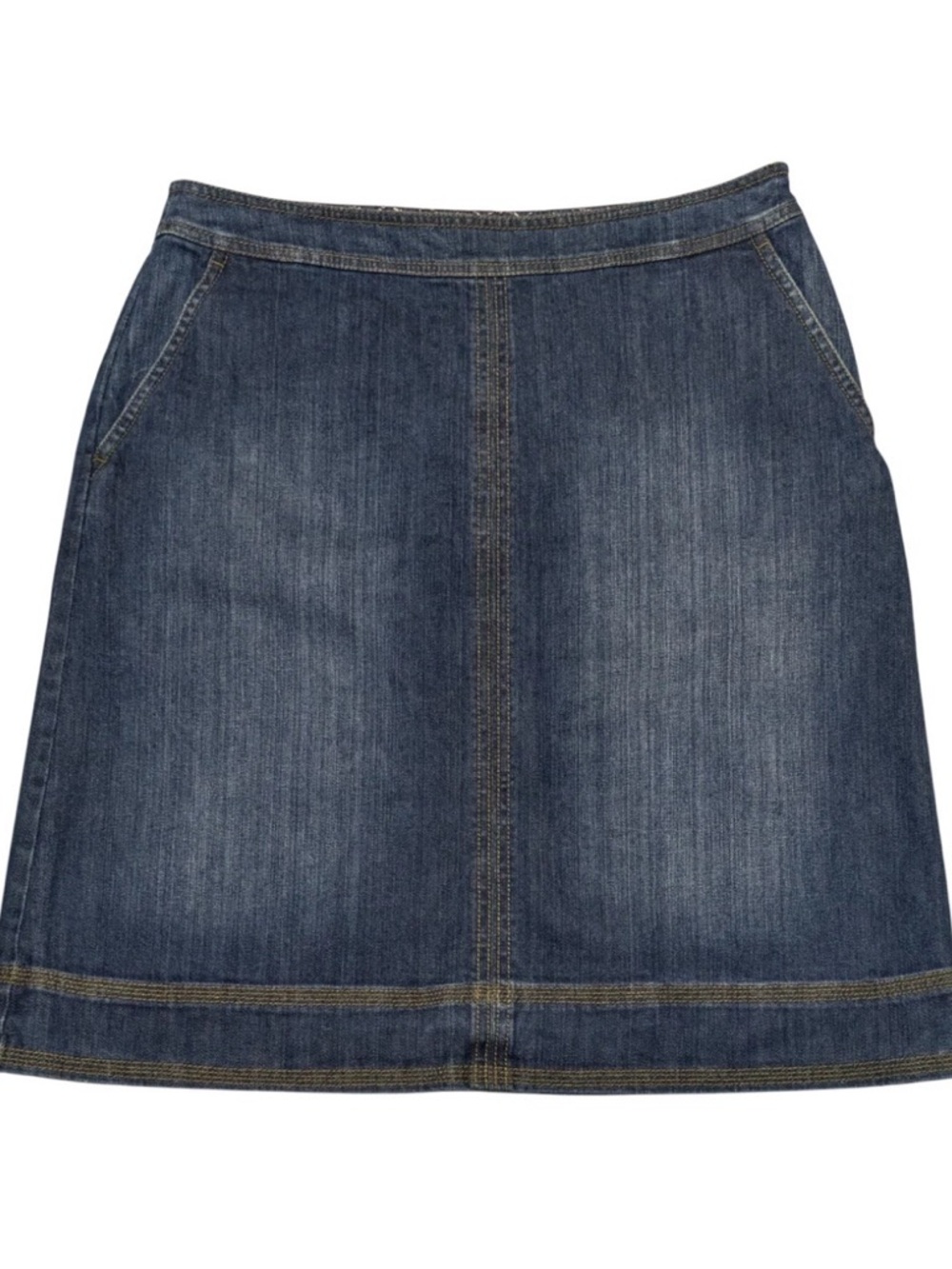 Boden Dark Blue Denim Mini Skirt